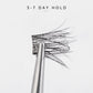 Lash cluster on the applicator tool, labelled 3-7 day hold
