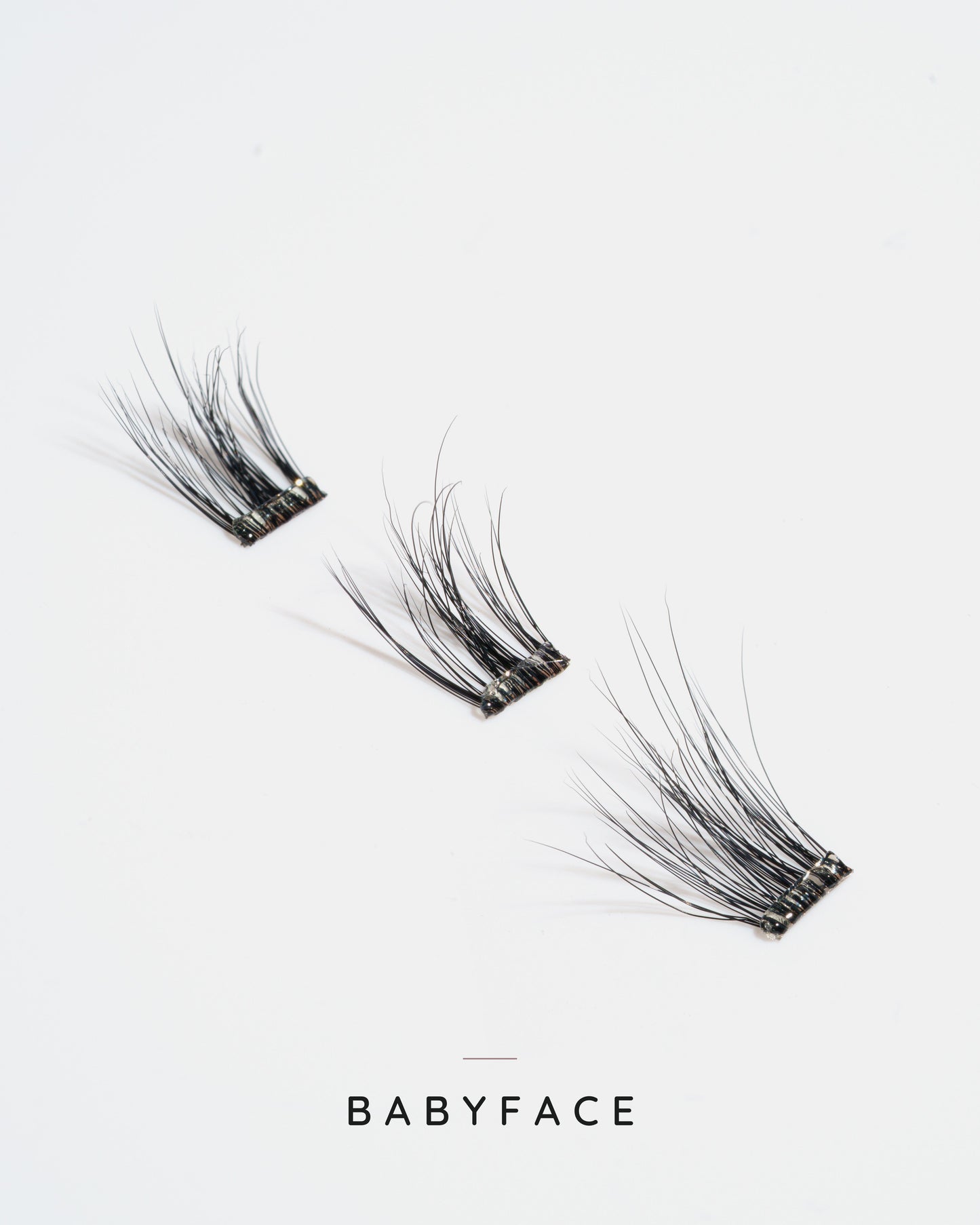 Babyface lash clusters, labelled