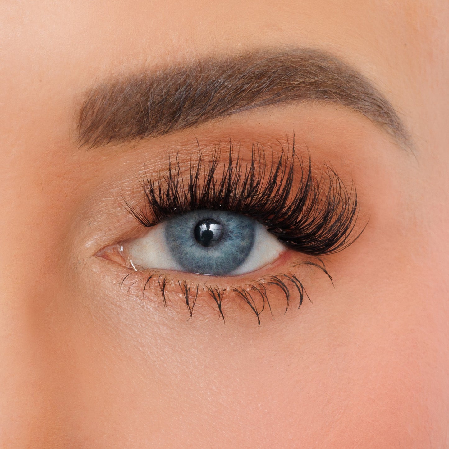 Babyface lash clusters shown on Dana's eye