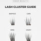 Step-by-step guide for applying Kemp Beauty lash clusters